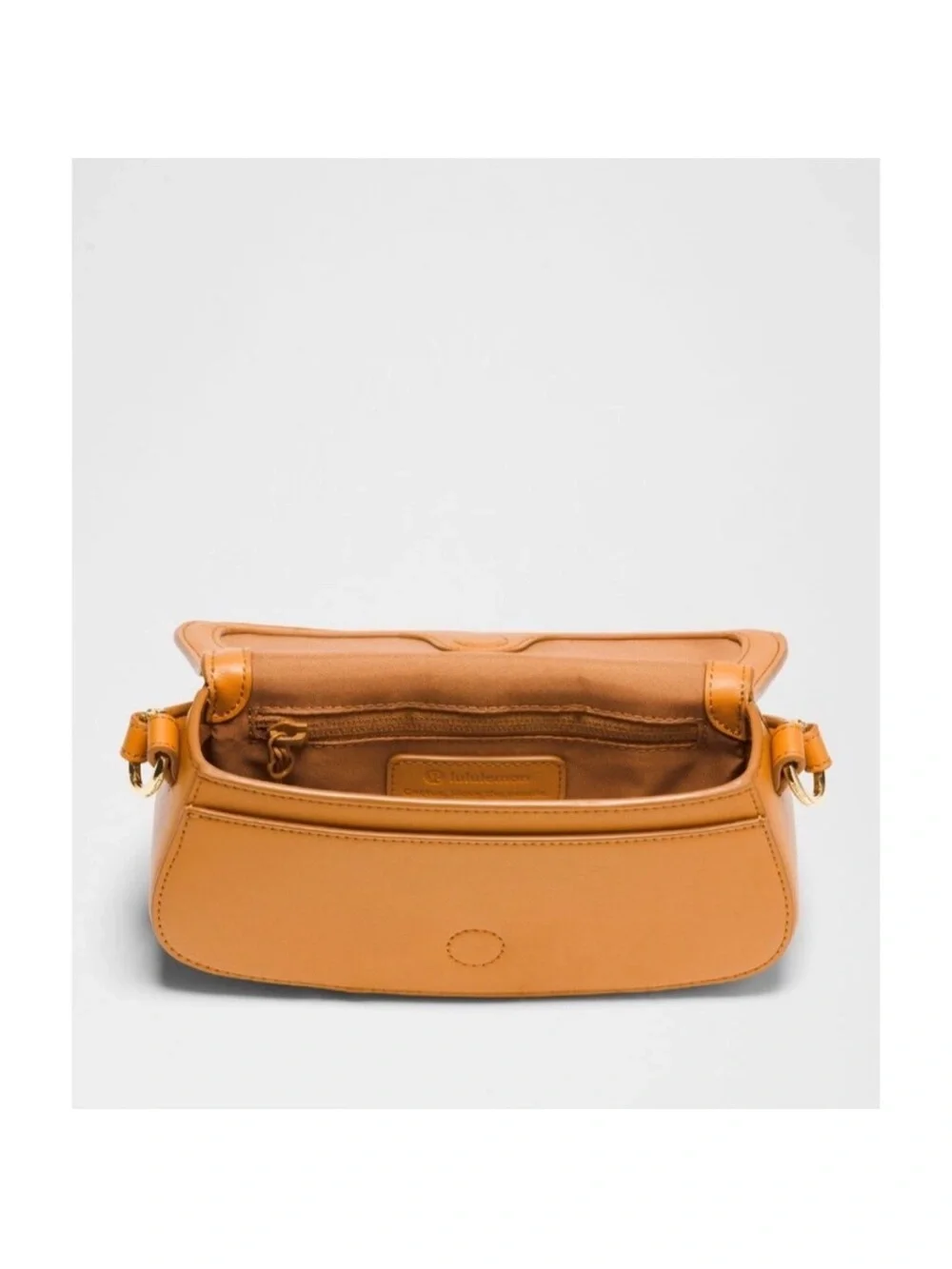 New Lululemon Cactus Leather Mini Bag Chestnut Brown Handbag Crossbody Shoulder - Picture 4 of 4